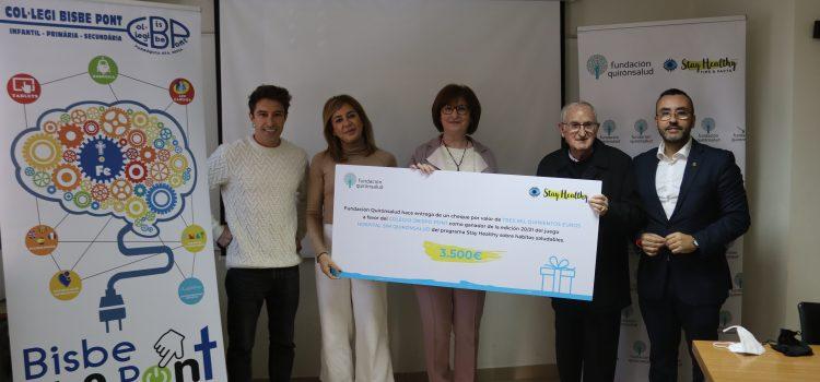 Benlloch felicita el col·legi Bisbe Pont pel seu premi ‘Stay Healthy’