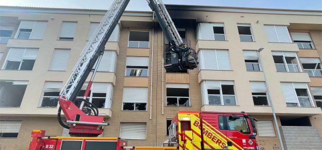 Incendi en una casa sense ocupants a Vila-real