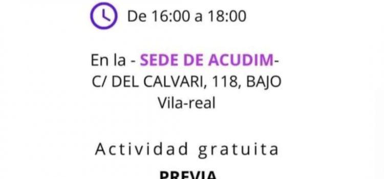 Acudim organitza un taller de gènere, igualtat i discapacitat