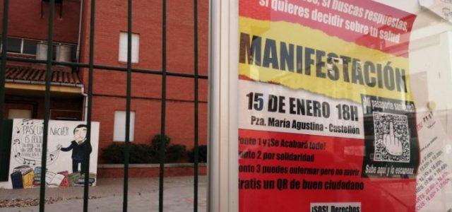 El Pascual Nacher denuncia que els negacionistes pengen cartells en la seua façana