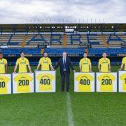 El Villarreal homenatja a huit dels seus jugadors que ja són ‘centenaris’