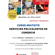 Creu Roja organitza un curs gratuït de Serveis Polivalents de Comerç