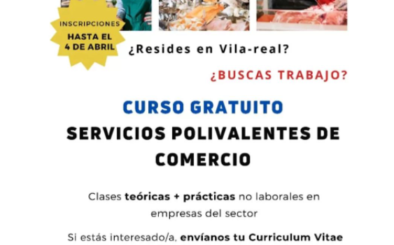 Creu Roja organitza un curs gratuït de Serveis Polivalents de Comerç