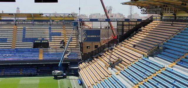 El Villarreal CF inicia les obres en l’Estadi de la Ceràmica després del últim partit a casa