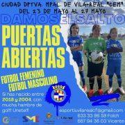 Portes obertes per als xiquets i xiquetes de Vila-real per unir-se als equips de futbol