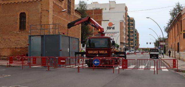 L’Ajuntament de Vila-real inicia el muntatge del corro del recinte taurí 