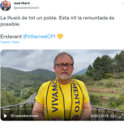 Institucions i ex jugadors del club manen el seu suport al Villarreal CF per a la Champions