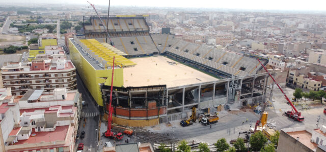 Així llueix l’Estadi de la Ceràmica després de tres semanes i mitja d’obres