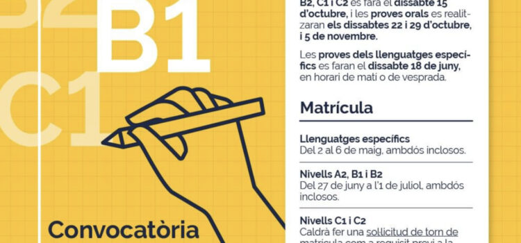 Últims dies per a la inscripció per a les proves de certificació de valencià