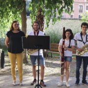 L’Escola de Música de La Lira ha oferit un concert al jardí de la Casa de Polo de Vila-real