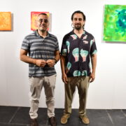 Benlloch acompanya a l’artista vila-realenc Paco Dalmau en la Fira d’Art Contemporani Marte de Castelló