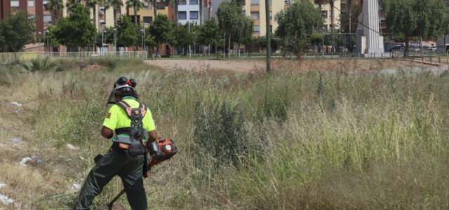 Vila-real licita el primer servei permanent de neteja i desbrossament de vies públiques i solars municipals