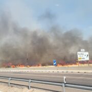 Declarat un incendi de vegetació a Vila-real enfront les instal·lacions de Porcelanosa