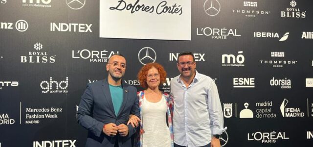 Vila-real mostra el seu suport a l’empresaria textil Dolores Cortés a la Fashion Week de Madrid