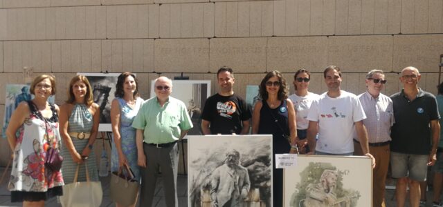 Una obra de l’estàtua de Polo de Bernabé guanya el Concurs de Pintura Ràpida de Fundació Caixa Rural Vila-real