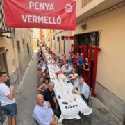 La penya El Vermelló disfruta del seu dinar de germanor