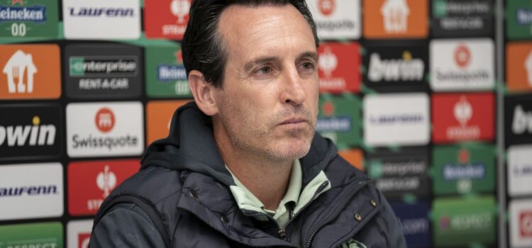 El técnic basc Unai Emery espera un partit complicat demà al camp del Austria de Viena aquest dijous