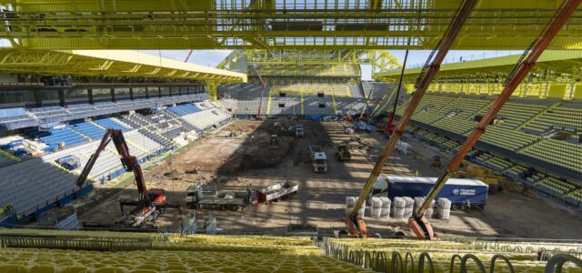 L’Estadi de la Ceràmica avança les seues obres a un mes de l’estrena