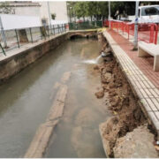 Les pluges provoquen desprendiments a la Séquia Major