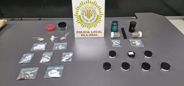 La Policia Local de Vila-real intervé sustancies estupefaents en els controls d’alcohol i drogues