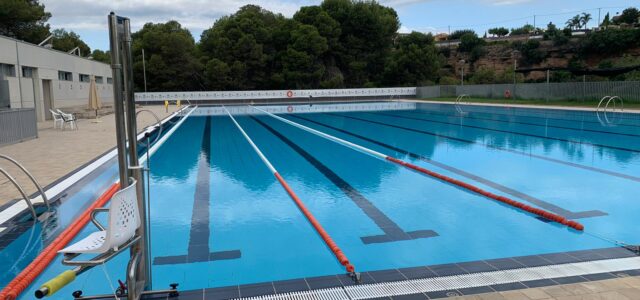 La piscina del Termet amplia a dos els carrils per a socis després del tancament de la temporada en clubs i grups