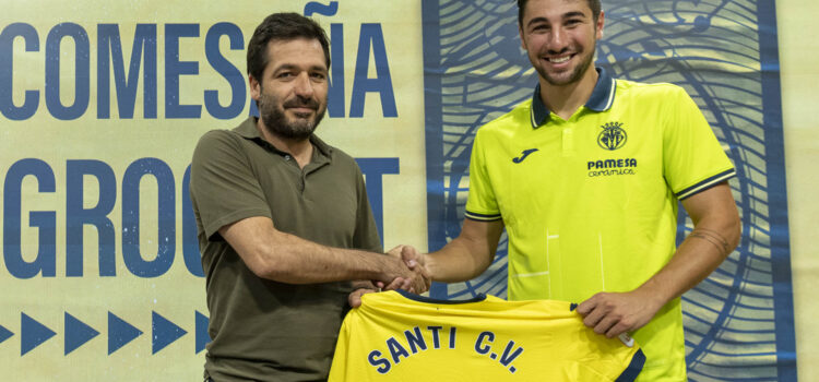 El Villareal presenta al futbolista gallec Santi Comesaña a l’afició grogueta