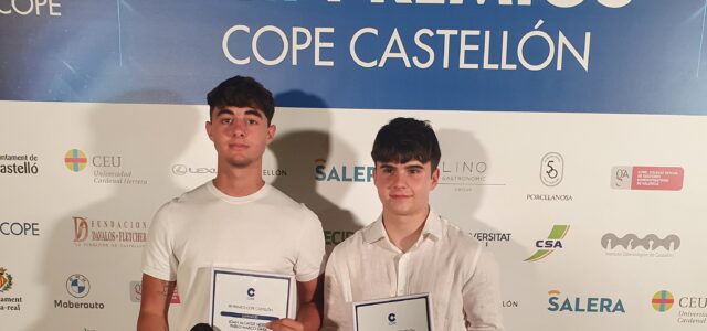 Dos alumnes de Col•legi Santa María són premiats per l’emissora COPE a Castelló