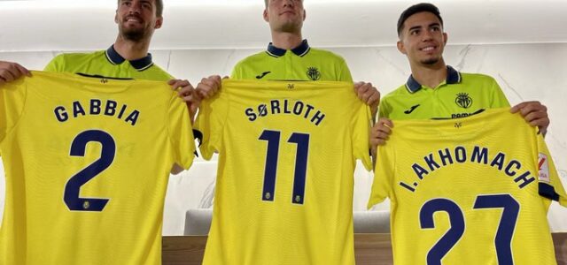 El Villareal presenta a Alexander Sorloth, Matteo Gabbia i Ilias Akomach com ‘groguets’