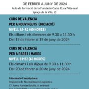 Vila-real ofereix cursos gratuïts de valencià fins a juny