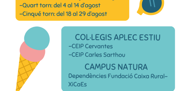 Vila-real ofereix 890 places per a l’Aplec d’Estiu i el Campus Natura, fomentant un oci educatiu i inclusiu durant les vacances