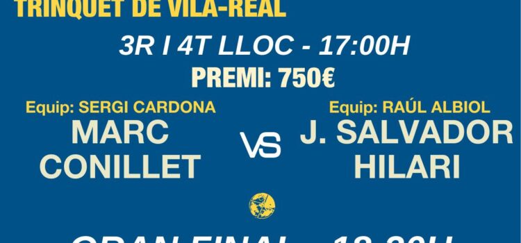 El Trofeu Villarreal CF es decidirà este dissabte amb una gran final dotada amb 3.000 euros