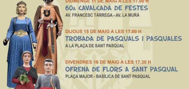 Els gegants ompliran de tradició i festa els carrers de Vila-real per Sant Pasqual
