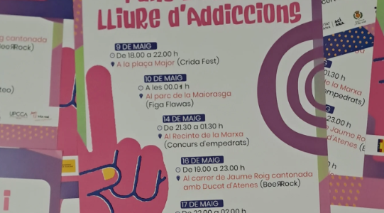 Compromís amb unes festes segures i saludables amb Punts Violeta i Lliures d’Adiccions