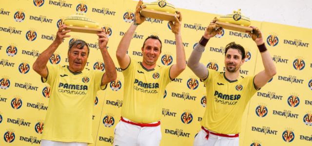Puchol II i Tomàs II es coronen al IX Trofeu Villarreal CF de pilota valenciana