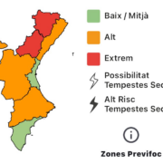 Alerta taronja per risc alt d’incendis forestals a la Plana i altres comarques
