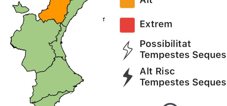 Preocupació al nord de Castelló pel risc elevat d’incendis forestals