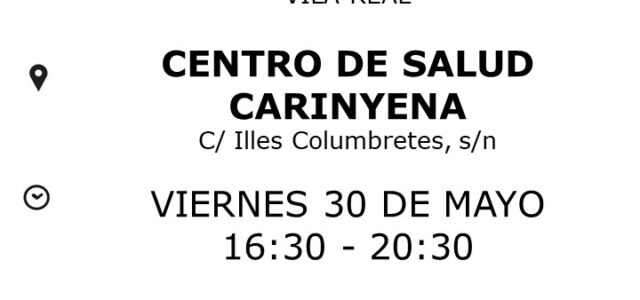 Nova jornada de donació de sang al Centre de Salut Carinyena