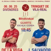 El Trinquet acull els quarts de final del Campionat Individual d’Escala i Corda