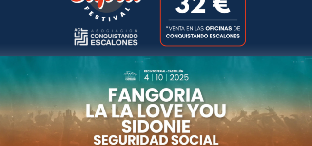 Conquistando Escalones impulsa la solidaritat amb la venda d’entrades per al Capla Festival 2025 a Castelló