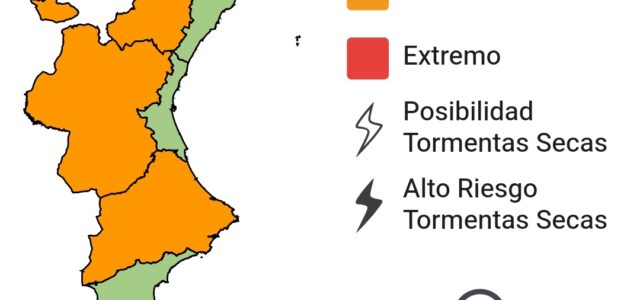 La Generalitat alerta d’un risc alt d’incendis a l’interior sud de Castelló, València i nord d’Alacant
