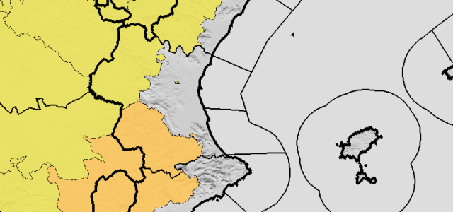 Avisos de l’AEMET per fortes pluges i tempestes