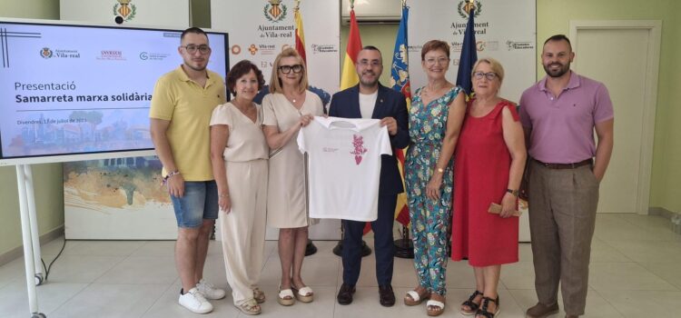 Vila-real presenta la IX Marxa Solidària contra el Càncer amb una samarreta dissenyada per Paula Bonet