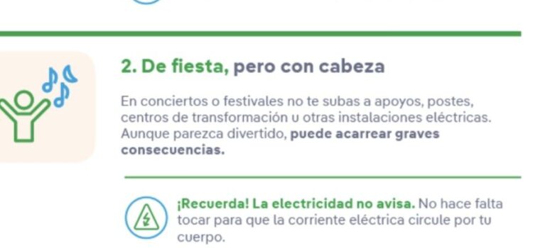 I-DE Grupo Iberdrola llança consells de seguretat elèctrica per a un estiu sense accidents