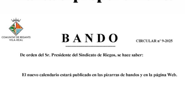 La Comunitat de Regants reprén el reg a manta el dilluns 21 de juliol