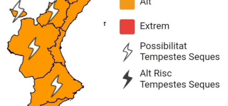 Risc alt d’incendi forestal a tota la Comunitat Valenciana: alerta del Centre de Coordinació d’Emergències