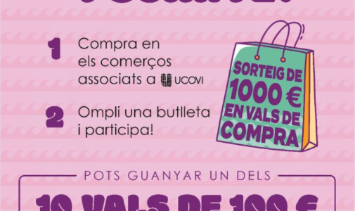 Ucovi impulsa el comerç local amb un sorteig de 10 xecs regal de 100 € aquest estiu