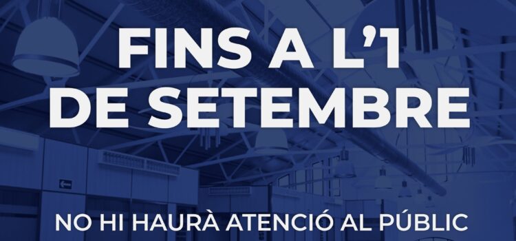 L’Espai Jove romandrà tancat temporalment fins al 1 de setembre