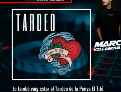 La Penya El Tifó celebra un tardeo amb Marc Vilanova dins de les festes patronals