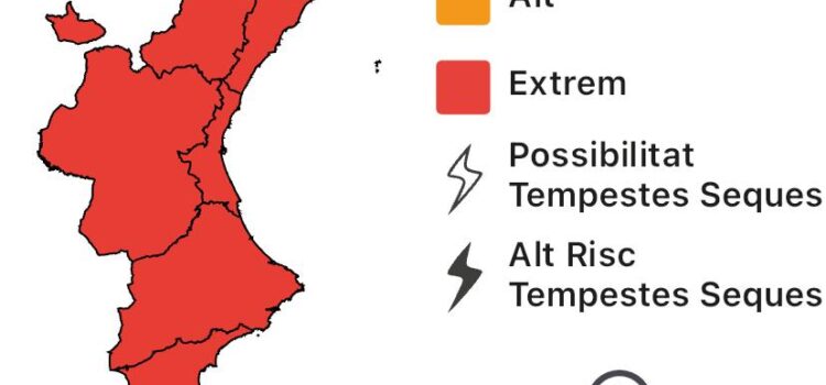 Alerta màxima per risc d’incendis forestals a Vila-real