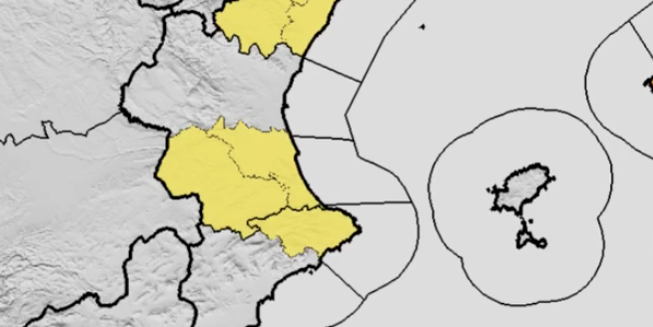 Alerta groga per pluges i tempestes al sud de Castelló